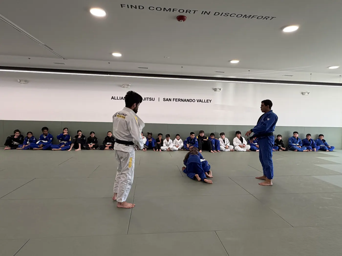 The training mat at Alliance Jiu-Jitsu San Fernando Valley